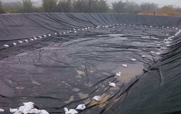 江蘇土工膜施工現場